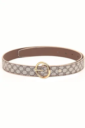 Calvadoss Girls Beige Textured Belt