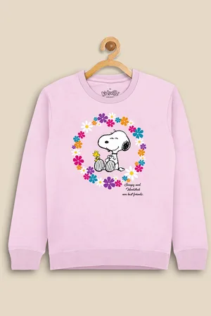 Kidsville Girls Peanuts Printed Sweatshirt
