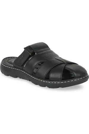 Bata Men Black Fisherman Sandals