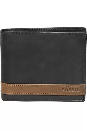 Fossil Men Black Genuine Leather Wallet