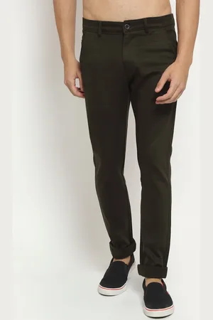 Rodamo Men Brown Slim Fit Chinos Trousers