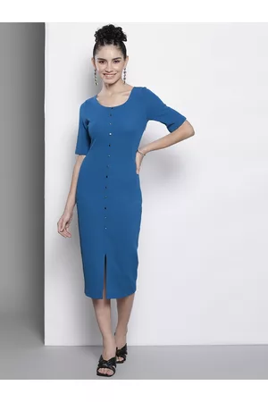 Sassafras Women Blue Bodycon Dress