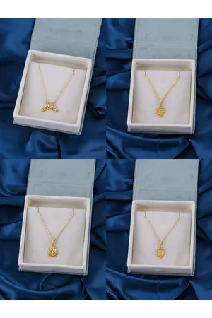 Brandsoon Set of 4 Gold-Toned Brass Gold-Plated Chain
