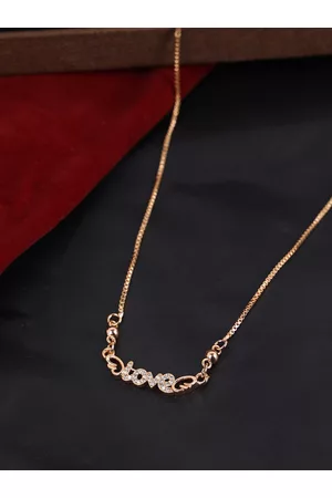 ANIKAS CREATION Gold-Plated AD-Studded Handcrafted Necklace