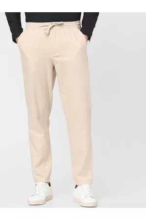 Relaxed Fit Trousers  Beige  Men  HM IN