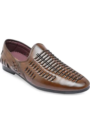 Regal Men Brown Ethnic Shoe-Style Sandals