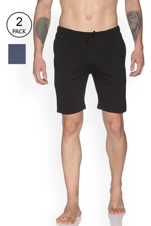 dollar Men Pack Of 2 Multicoloured Solid Regular Shorts