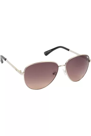 Lee Cooper Women Aviator Sunglasses - Women Pink Lens & Silver-Toned Aviator Sunglasses with UV Protected LensLC9159NTB SIL-Silver