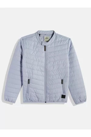 WROGN Boys Blue Solid Puffer Jacket
