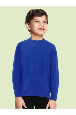 Mothercare Boys Blue Printed Pure Cotton Pullover