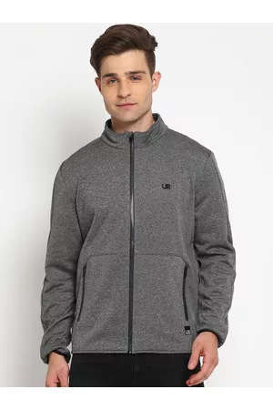 Lee Men Grey Sporty Cotton Jacket