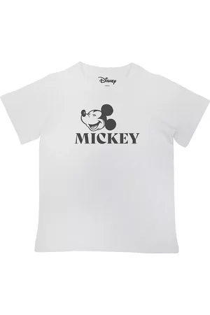 Wear Your Mind Boys White Sports Printed V-Neck Raw Edge T-shirt