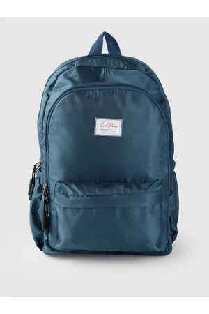 Lino Perros Women Teal Blue Solid Backpack- 28 Litres