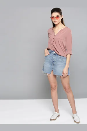 Harpa Dusty Pink Shirt Style Top
