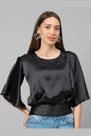 Globus Black Blouson Top