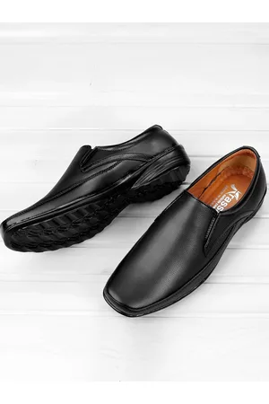 Kraasa Men Black Solid Formal Shoes