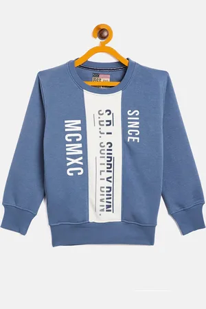 Duke Boys Blue Printed Fleece Sweatshirt