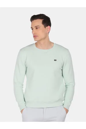 Arrow Men Green Sweatshirt