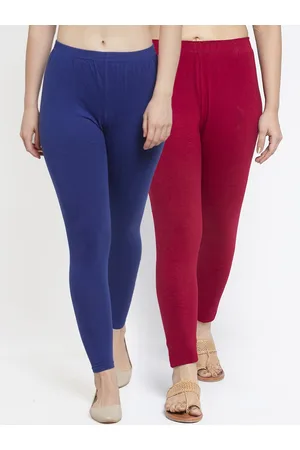 Jinfo Women Pack Of 2 Solid Ankle-Length Leggings