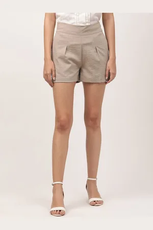 CENTRESTAGE Women Beige Shorts