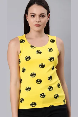 Kook N Keech Yellow Print Crop Top