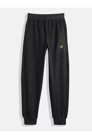 HRX Boys Charcoal Melange Lifestyle Joggers