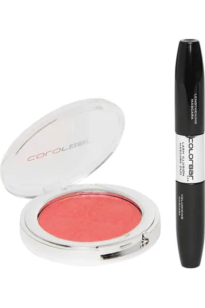 Colorbar Set of Black Lash Illusion Mascara Duo& Coral Bliss Cheekillusion Blush