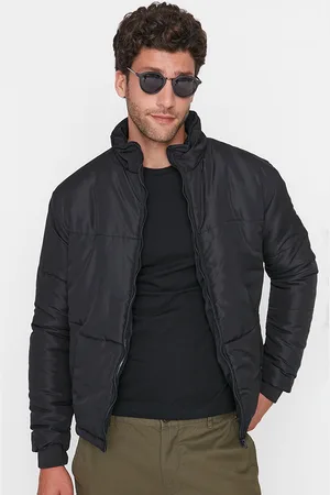 Trendyol Men Black Solid Padded Jacket