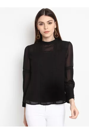 marie claire Women Black Solid Top