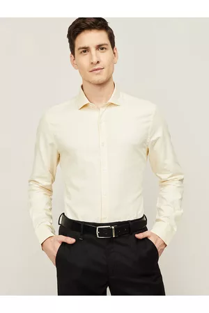 Lifestyle Men Yellow Casual Shirt