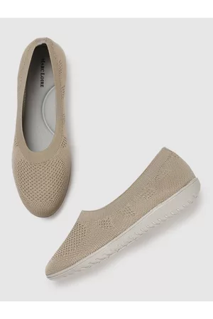 Marc Loire Women Olive Green Woven Design Slip-On Sneakers