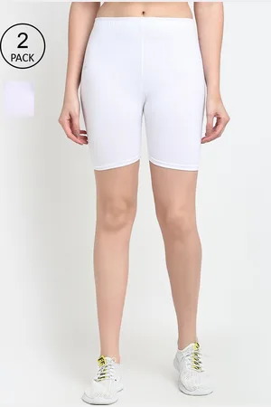 Jinfo Women Pack Of 2 Cycling Sports Cotton Shorts