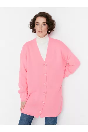 Trendyol Tops - Pink Shirt Style Longline Top