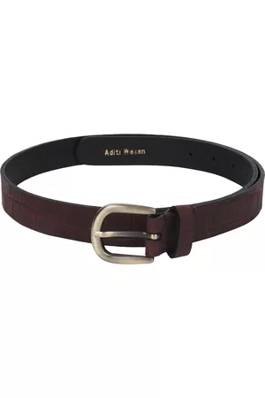 Aditi Wasan Women Brown Leather Formal Belt