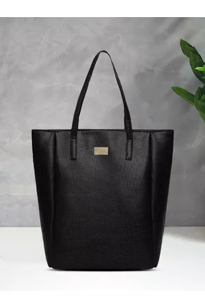 KLEIO Croco Pattern Structured Tote Bag