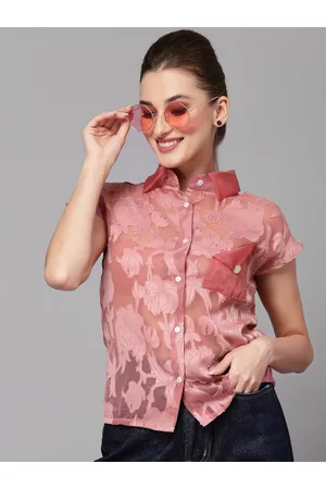 KASSUALLY Women Pink Floral Casual Shirt