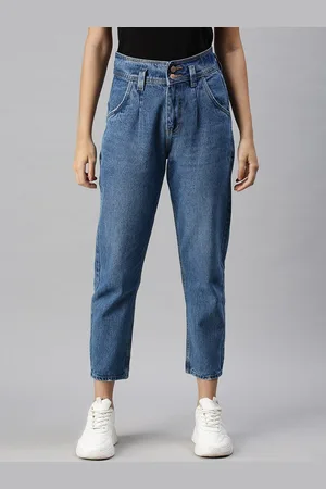 SHOWOFF Women Blue High-Rise Light Fade Clean Look Jeans