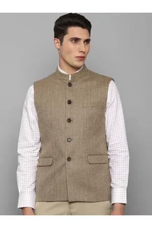 Buy Louis Philippe Men Red & Black Slim Fit Self Design Nehru Jacket - Nehru  Jackets for Men 7593263 | Myntra