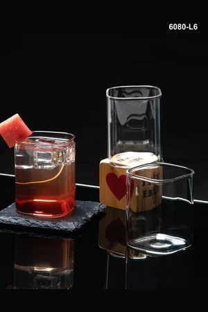 GOODHOMES Transparent Set Of 12 Solid Bar and Drinkware