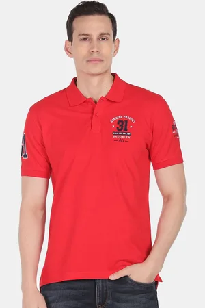 Arvind Polo Collar Slim Fit Pure Cotton T-shirt