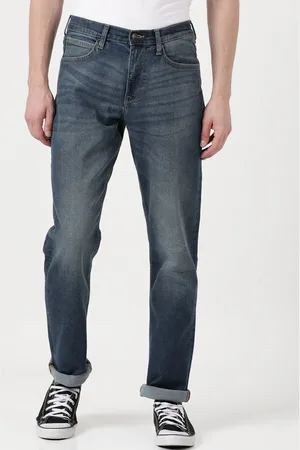 Lee Men Blue Cotton Heavy Fade Stretchable Jeans