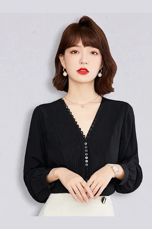 JC Collection Women Black Solid Top