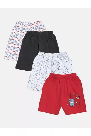 The Boo Boo Club The Boo Club Boys Red Printed Shorts