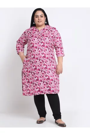 Pluss Floral Printed Kurta