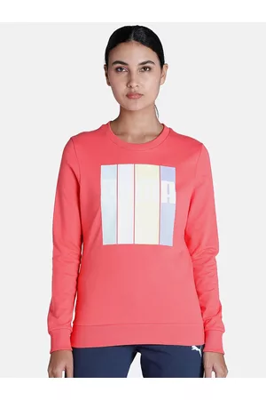 PUMA Women Printed Cotton Regular Fit Sweatshirt