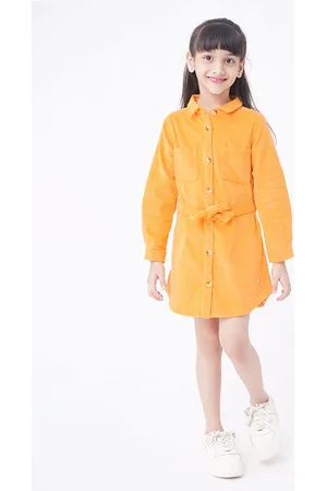 Ed-a-Mamma Girls Yellow Striped Longline Tailored Jacket