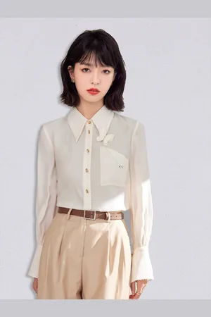 JC Collection Women Off White Casual Shirt