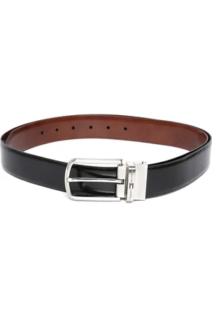 Tommy Hilfiger Men Black & Brown Leather Reversible Belt