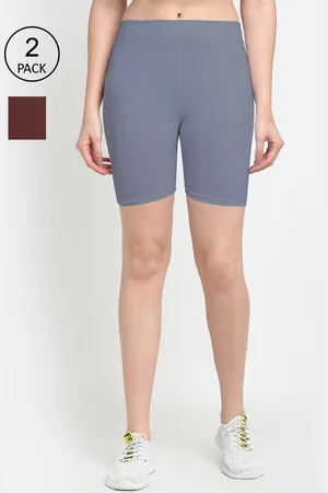 GRACIT Women Pack of 3 Slim Fit Cycling Sports Shorts