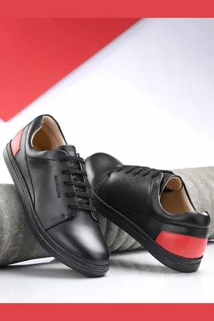 San Frissco Men Black & Red Casual Sneaker